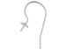 Sterling Silver 22 ga Earwire With 4mm Cup and Peg