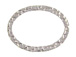 Sterling Silver Hammered Flat Open Oval Link