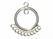 Sterling Silver: 19x15.5mm 11+1 Chandelier Earring Link