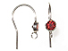 Sterling Silver 4mm Garnet Earwire Bezel