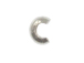 2.4mm Sterling Silver Open Ball Crimp Cover