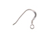 Sterling Silver French Hook Earwire Flat with coil, 14mm small pack of 20