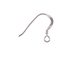 Sterling Silver French Hook Earwire Flat with coil, 14mm