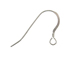 Sterling Silver French Hook Earwire Flat w/coil, 16mm,  Bulk Pack of 1000pc 