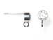 Sterling Silver 4mm Cubic Zirconia Post Earring