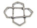 Sterling Silver Open Criss-Cross Weave Bead Frame 