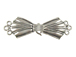 Sterling Silver 3-Strand Bow Tie Clasp