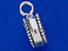 Sterling Silver Charm Bead with 5.8mm opening Beaded Band Design