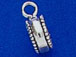 Sterling Silver Charm Bead with 5.8mm opening Beaded Band Design