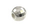 6mm Sterling Silver Mirror Beads, Pack of 10