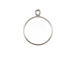 Sterling Silver Ring Blank with Loop - Size 8 