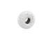 Sterling Silver 5mm Stardust Rondelle, Pack of 10