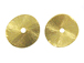 6  Vermeil 14x12.5mm Wafer Beads