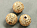 8mm Micro Pave Set CZ Bead, Rose Gold Finish