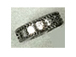 8mm Micro Pave Set CZ Rondelles, Dark Rhodium Finish (aka Gunmetal or black)