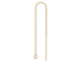 14K Gold-Filled 3.3 inch Ear Threader with Cable Chain, 2 Pcs