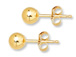 14K Gold-Filled 6mm Ball Post Earring  with Clutch, 2 Pcs