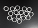 8mm Silver Filled Locking Jump Rings