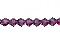 Amethyst 3mm Bicone Bead - Thunder Polish Glass Crystal