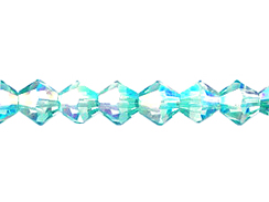  Aqua AB 3mm Bicone Bead - Thunder Polish Glass Crystal