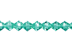 Teal 3mm Bicone Bead - Thunder Polish Glass Crystal