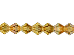 Citrine AB 4mm Bicone Bead - Thunder Polish Glass Crystal