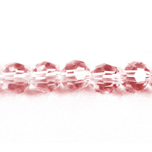 Rosaline 4mm Round Bead - Thunder Polish Glass Crystal