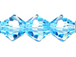  Aqua 3mm Bicone Bead - Thunder Polish Glass Crystal