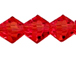 Red 4mm Bicone Bead - Thunder Polish Glass Crystal