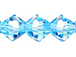 Aqua 4mm Bicone Bead - Thunder Polish Glass Crystal