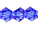  Med. Sapphire 4mm Bicone Bead - Thunder Polish Glass Crystal