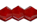 Ruby Jade 4mm Bicone Bead - Thunder Polish Glass Crystal
