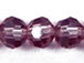 Amethyst 4mm Round Bead - Thunder Polish Glass Crystal