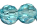 Aqua 4mm Round Bead - Thunder Polish Glass Crystal