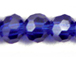 Sapphire 4mm Round Bead - Thunder Polish Glass Crystal