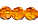 Sun 6mm Round Bead - Thunder Polish Glass Crystal