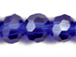  Sapphire 6mm Round Bead - Thunder Polish Glass Crystal