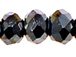 Hematite 2x3mm Roundel Bead - Thunder Polish Glass Crystal