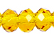 Topaz 2x3mm Roundel Bead - Thunder Polish Glass Crystal