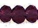 Garnet 2x3mm Roundel Bead - Thunder Polish Glass Crystal