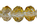 Sparkling Champagne 3x4mm Roundel Bead - Thunder Polish Glass Crystal