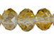 Sparkling Champagne 3x4mm Roundel Bead - Thunder Polish Glass Crystal