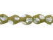 Small Glass Bead Strand with Gold Stardust Coating - Pale Blue