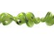 Fancy 27mm Lampwork Twist Bead - Green