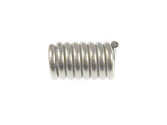 1000 - Stopper Spring for 2.5mm Cord  Nickel Plated