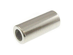 1000 - 12mm Straight Tube Bead  Nickel Plated