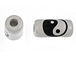 Yin-Yang:  Greek Ceramic High Gloss Enameled Tube