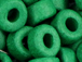 Bright Green - 6x4mm Greek Ceramic Bead