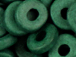 Dark Green - 8x2.5mm Greek Ceramic Washer