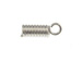 1000 - End-Spring with Loop for 1mm Cord  Nickel Plated
